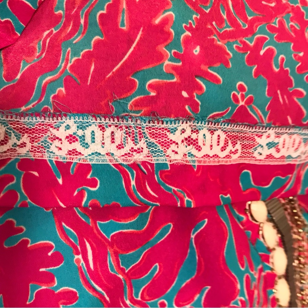 Lilly Pulitzer Wilda Dress Snorkel Blue Reef Madness - Picture 12 of 16